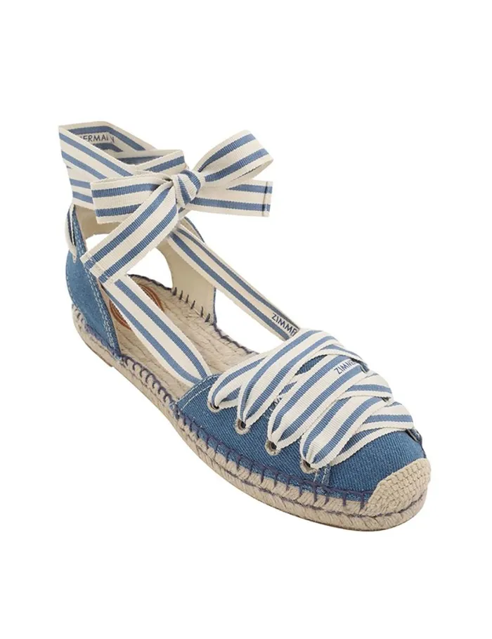 Women Sandals Zimmermann Zimmermann Sol Espadrille Denim
