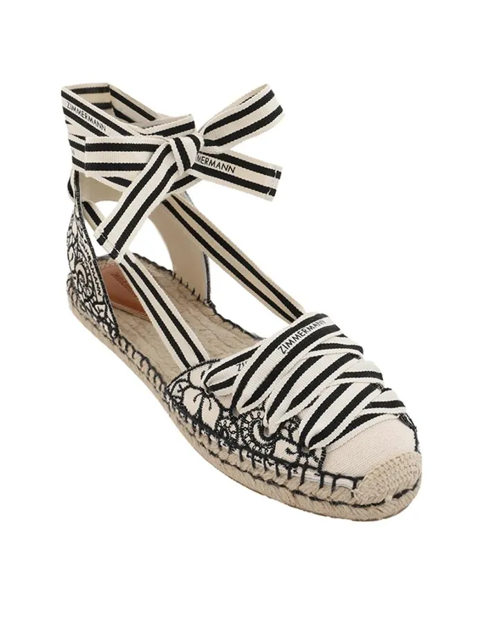 Women Sandals Zimmermann Zimmermann Sol Espadrille Onyx
