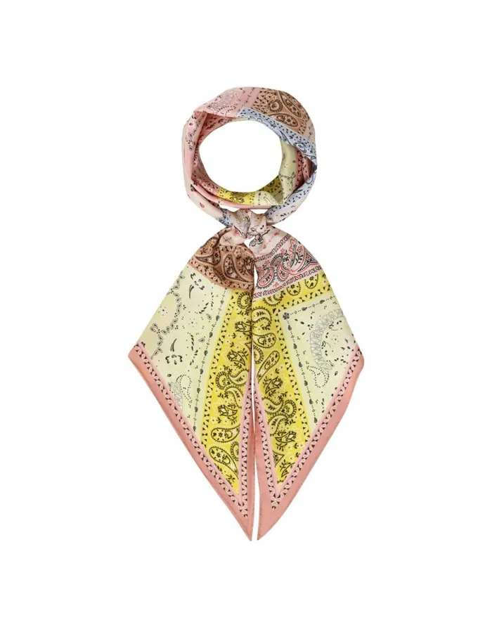 Women Scarves Zimmermann Printed Silk Neck Scarf Bandana Patch Print