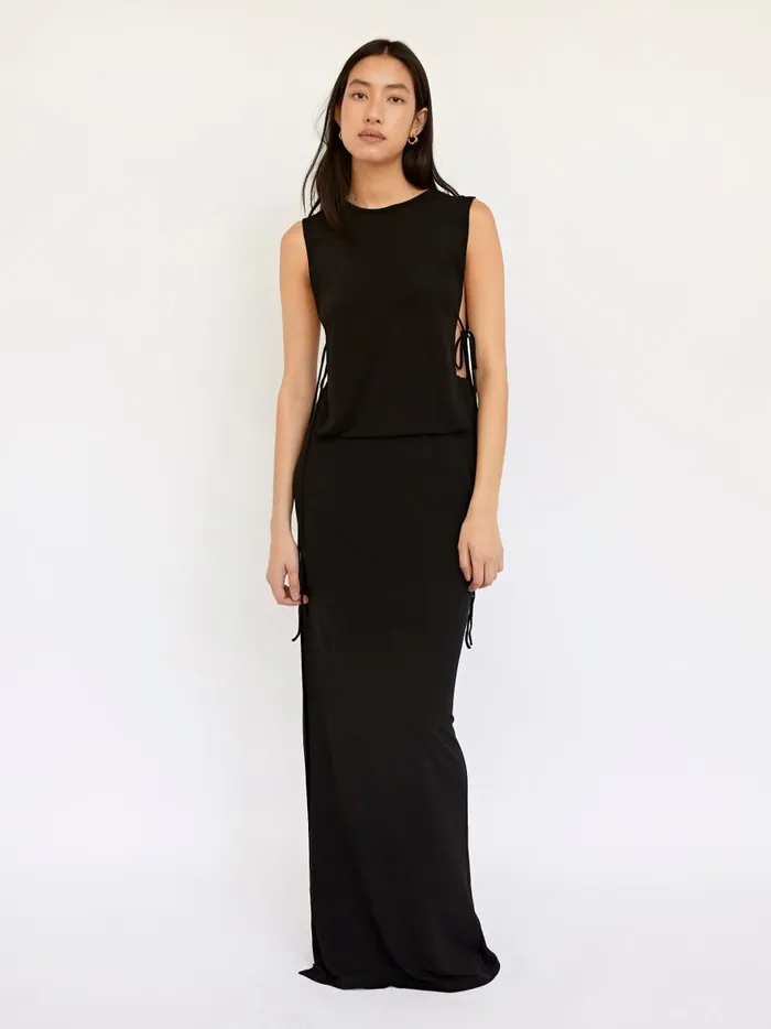 Women Separation Gown Black The UNDONE Dresses