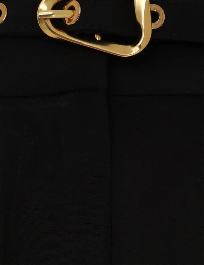 Women Shorts and Pants Zimmermann Double Tuck Pant Black