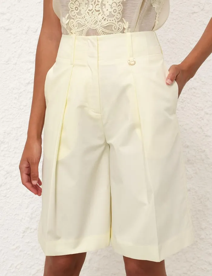Women Shorts and Pants Zimmermann Harmony Slouchy Short Lemon