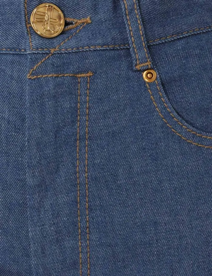 Women Shorts and Pants Zimmermann Matchmaker Barrel Jean Railway Blue