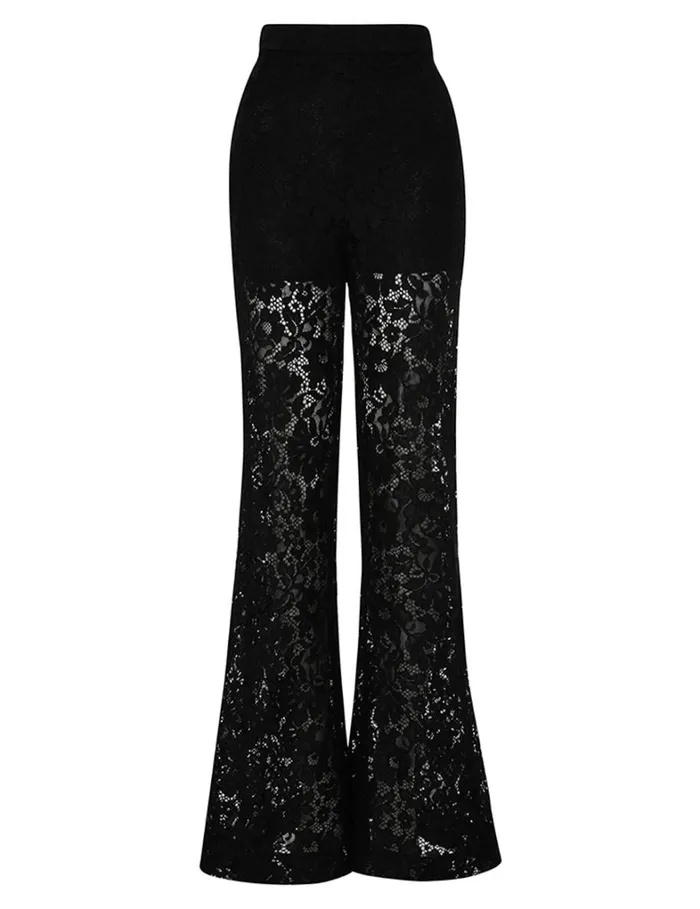 Women Shorts and Pants Zimmermann Matchmaker Lace Pant Black