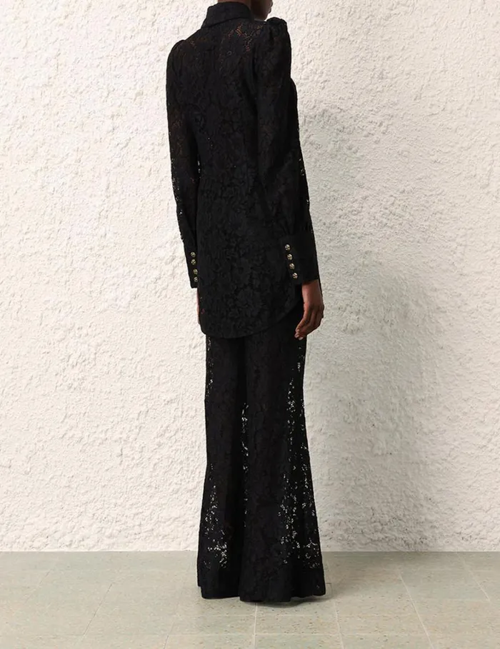 Women Shorts and Pants Zimmermann Matchmaker Lace Pant Black