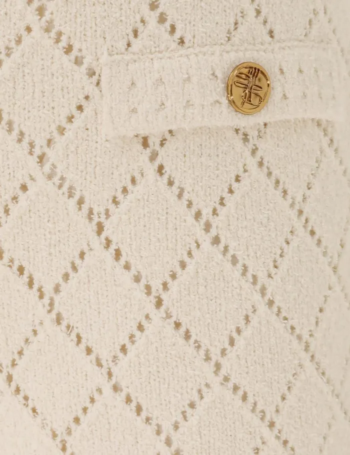 Women Shorts and Pants Zimmermann Matchmaker Pointelle Shorts Cream