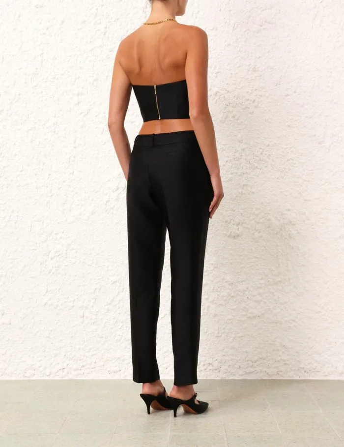 Women Shorts and Pants Zimmermann Matchmaker Tuxedo Pant Black