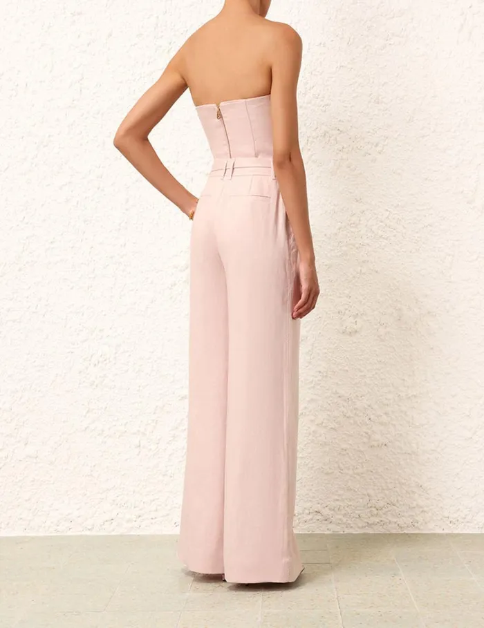 Women Shorts and Pants Zimmermann Matchmaker Wide Leg Pant Blush