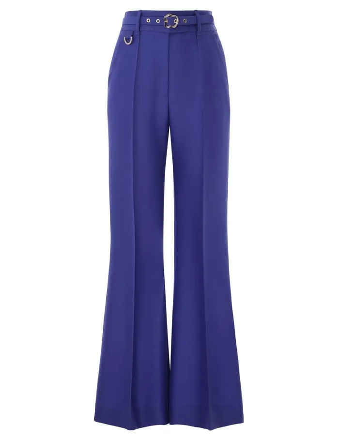Women Shorts and Pants Zimmermann Natura Flare Leg Pant Lapis