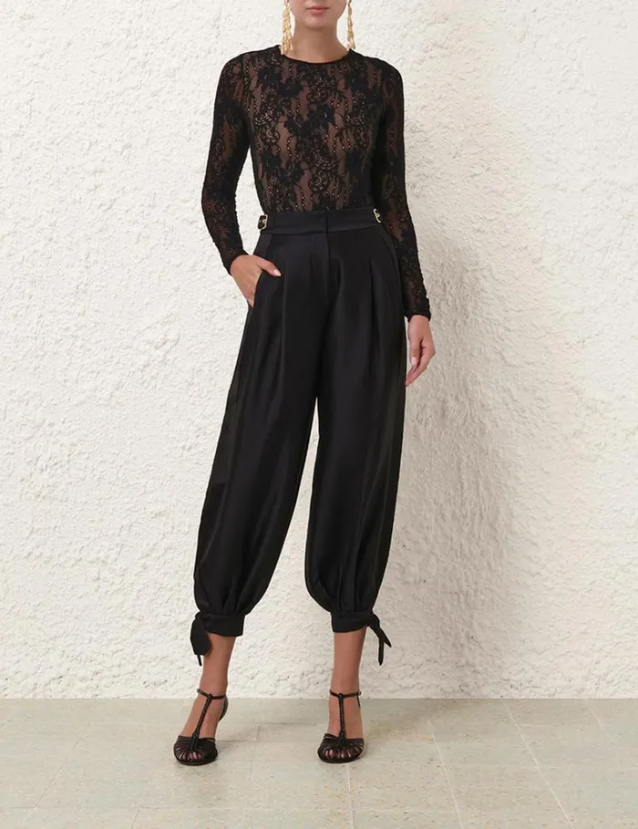 Women Shorts and Pants Zimmermann Natura Harem Pant Black