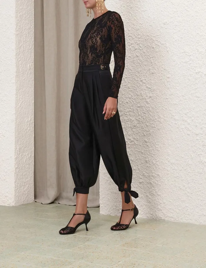 Women Shorts and Pants Zimmermann Natura Harem Pant Black