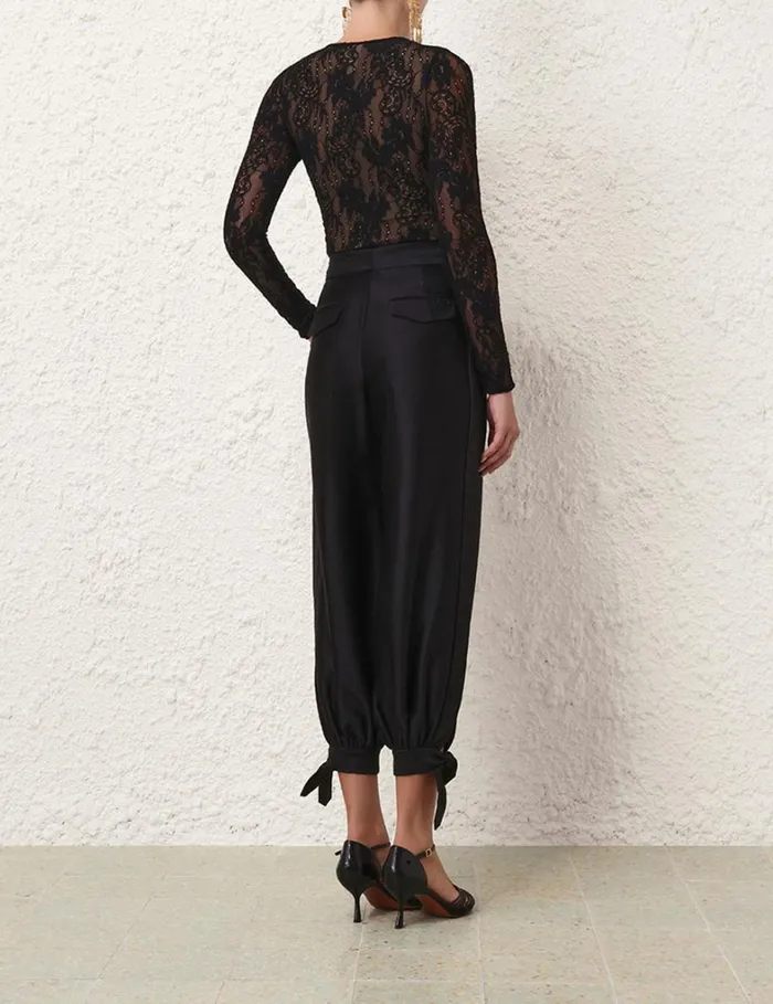 Women Shorts and Pants Zimmermann Natura Harem Pant Black