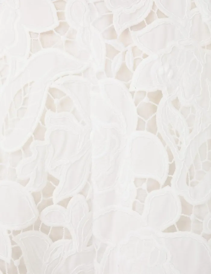 Women Shorts and Pants Zimmermann Natura Lace Short Ivory