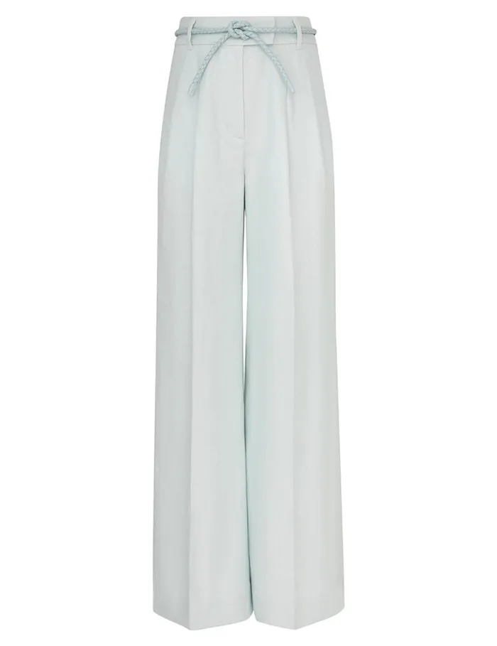Women Shorts and Pants Zimmermann Natura Linen Wide Leg Pant Mint
