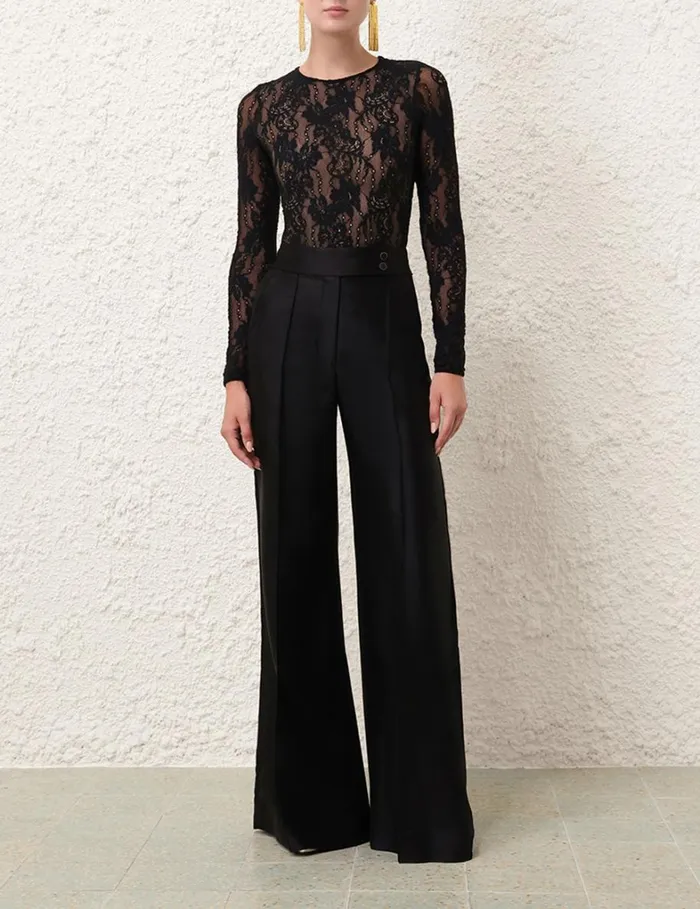 Women Shorts and Pants Zimmermann Natura Tuxedo Pant Black
