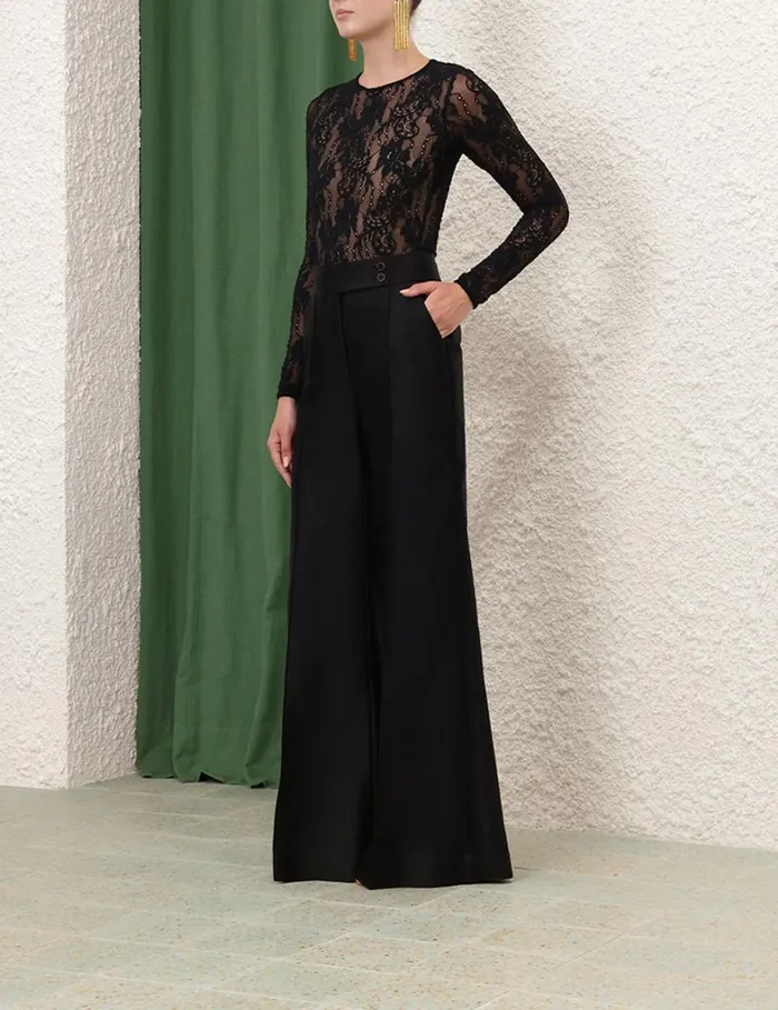 Women Shorts and Pants Zimmermann Natura Tuxedo Pant Black