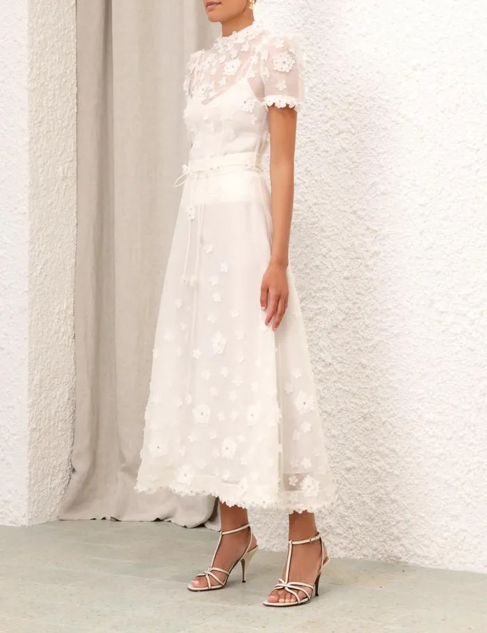 Women Skirts Zimmermann Matchmaker Lift Off Skirt Ivory