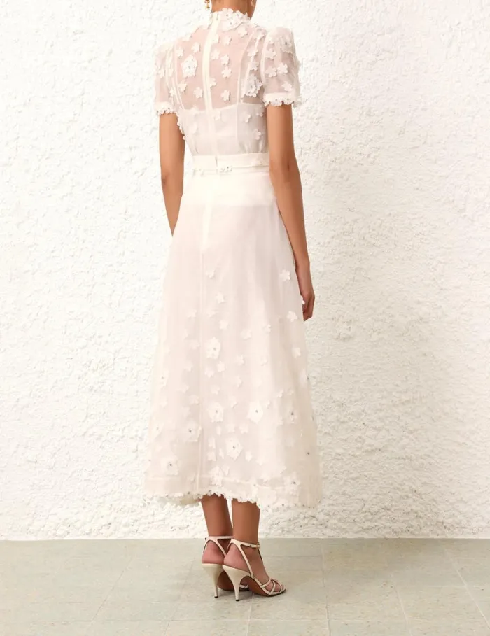 Women Skirts Zimmermann Matchmaker Lift Off Skirt Ivory