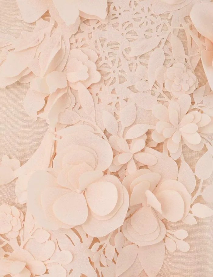 Women Skirts Zimmermann Natura Lasercut Skirt Light Peach