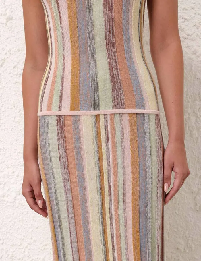 Women Skirts Zimmermann Natura Mouline Skirt Multi