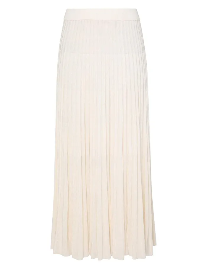 Women Skirts Zimmermann Pleated Midi Skirt Parchment
