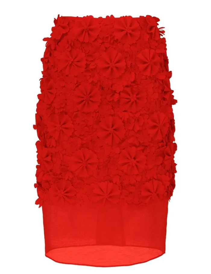 Women Skirts Zimmermann Tranquillity Midi Skirt Tomato