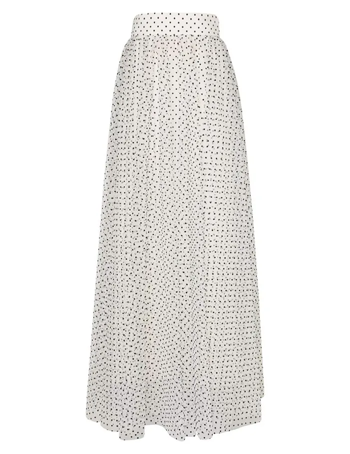Women Skirts Zimmermann Tulle Skirt Creamblack Dot