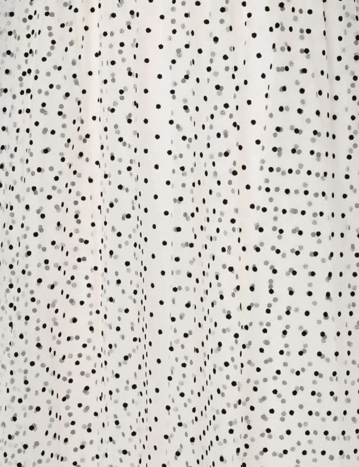 Women Skirts Zimmermann Tulle Skirt Creamblack Dot