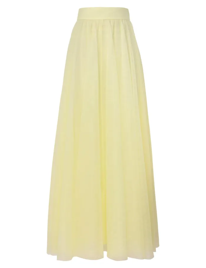 Women Skirts Zimmermann Tulle Skirt Lemon