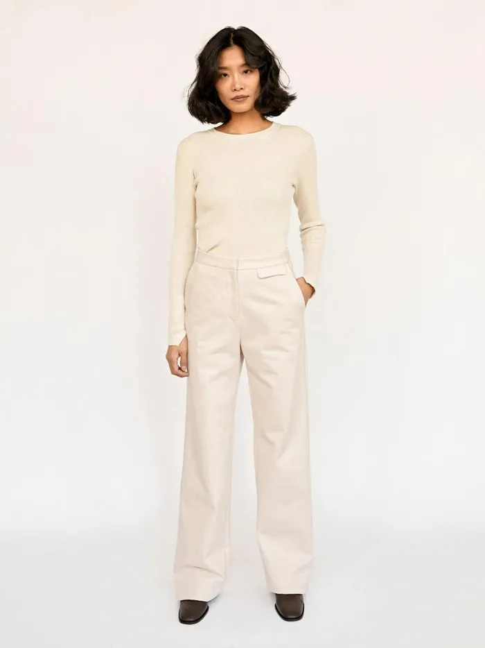 Women Slim Pant Natural The UNDONE Pants