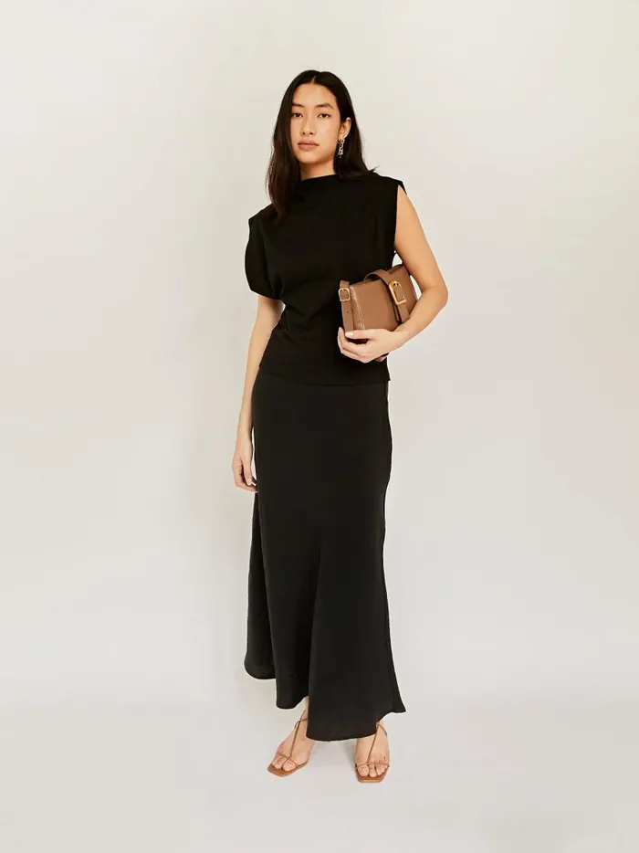 Women Soft Baguette Bag Carob The UNDONE Bags