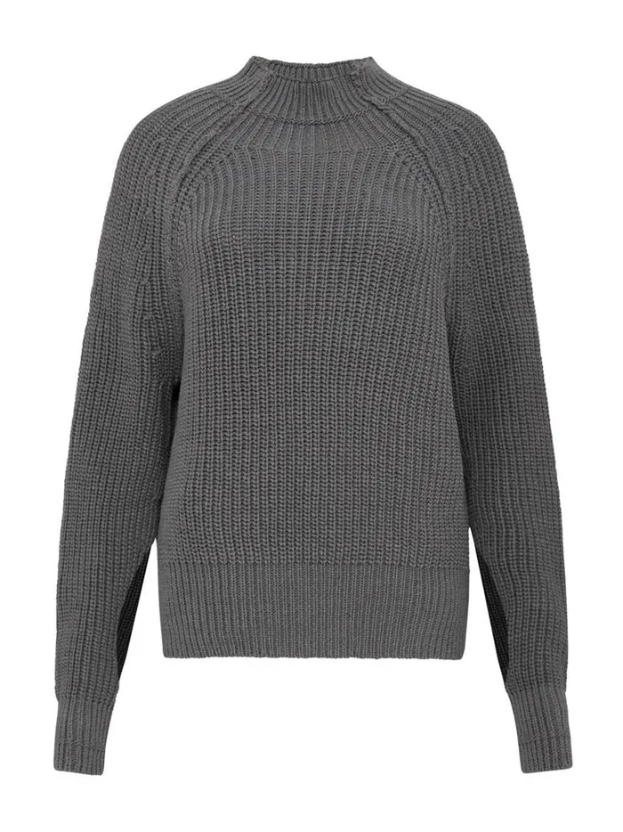 Women Split Sleeve Jumper Smoke The UNDONE Tops