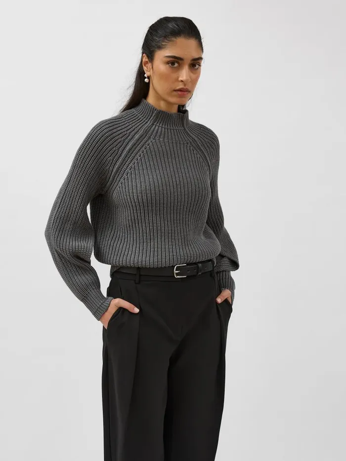 Women Split Sleeve Jumper Smoke The UNDONE Tops