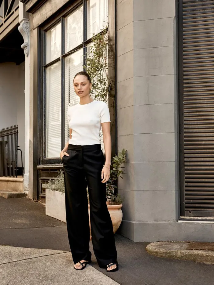 Women Suit Trouser Black The UNDONE Pants