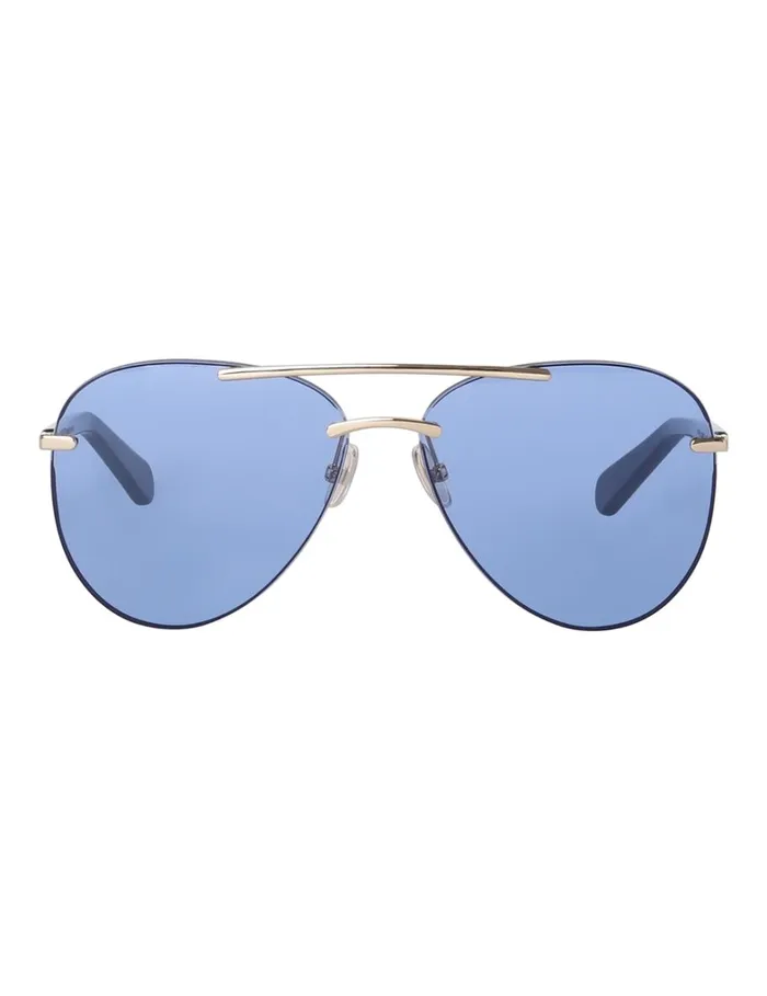 Women Sunglasses Zimmermann Zimmermann Celeste Aviator Navy