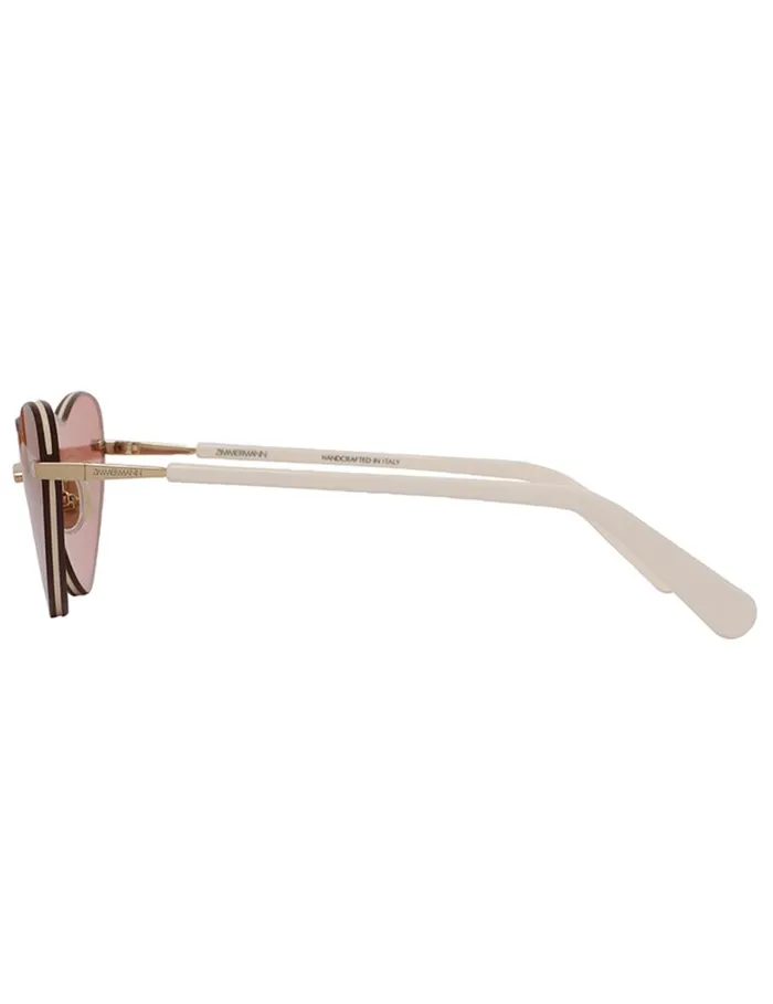 Women Sunglasses Zimmermann Zimmermann Celeste Heart Rose