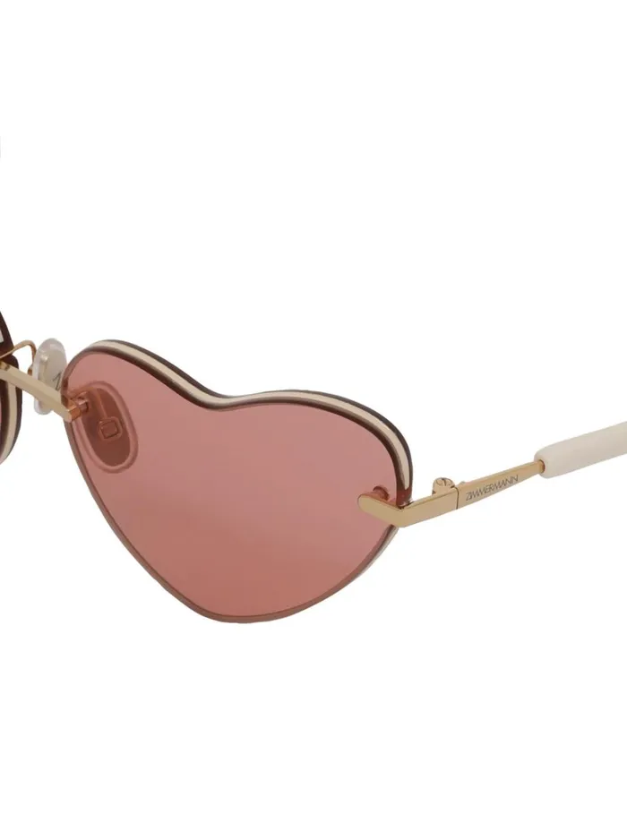 Women Sunglasses Zimmermann Zimmermann Celeste Heart Rose