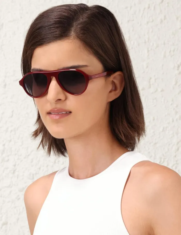 Women Sunglasses Zimmermann Zimmermann Cyd Aviator Burgundy