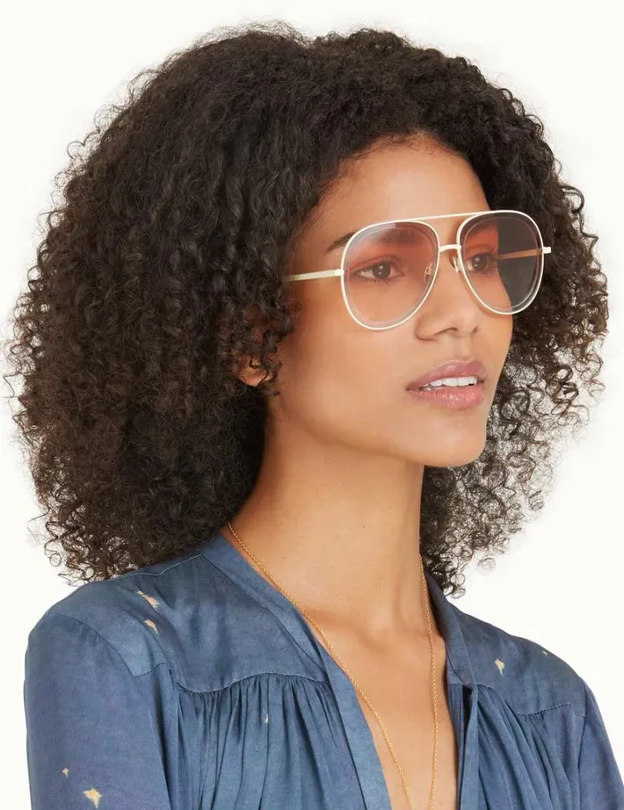 Women Sunglasses Zimmermann Zimmermann Dancer Aviator Cream