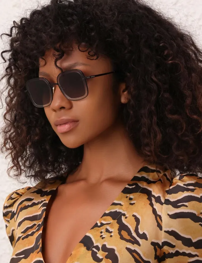 Women Sunglasses Zimmermann Zimmermann Dancer Oversize Black
