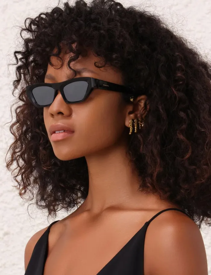 Women Sunglasses Zimmermann Zimmermann Echo Square Black