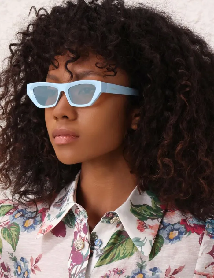 Women Sunglasses Zimmermann Zimmermann Echo Square Sky Blue