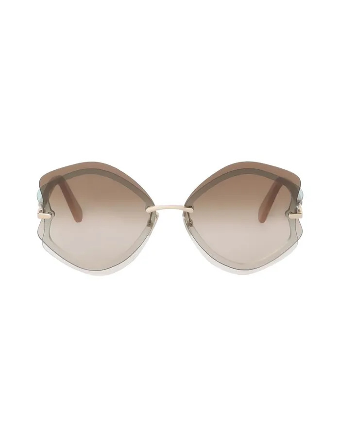 Women Sunglasses Zimmermann Zimmermann Gleam Oversize Caramel