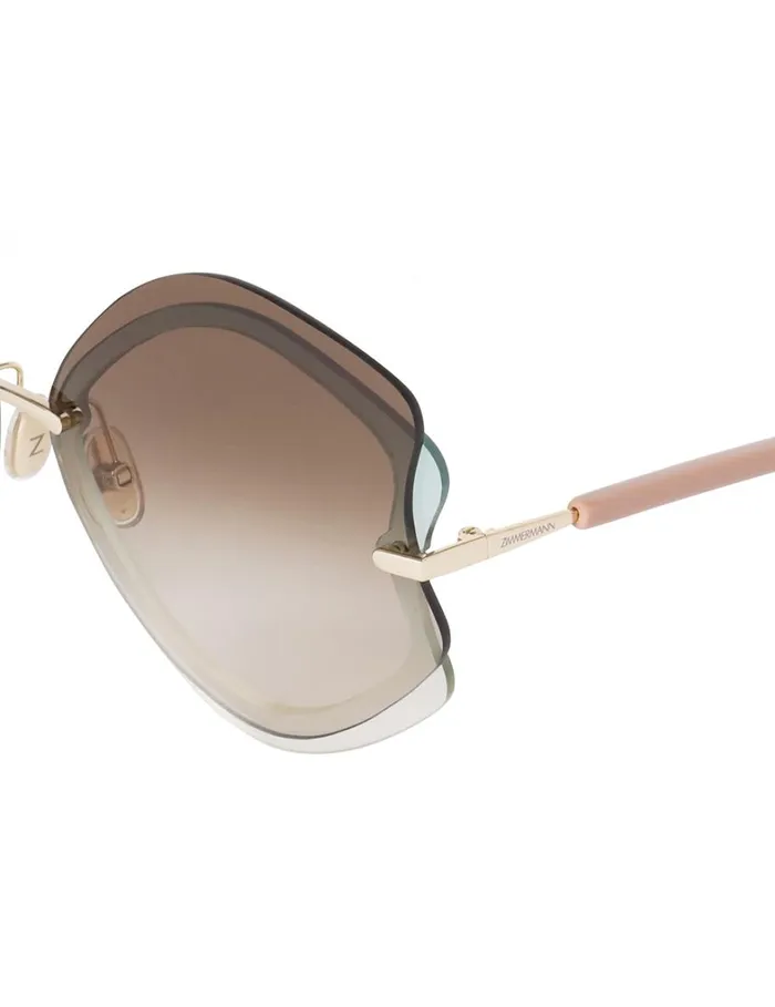 Women Sunglasses Zimmermann Zimmermann Gleam Oversize Caramel