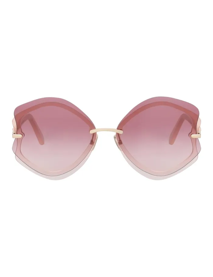 Women Sunglasses Zimmermann Zimmermann Gleam Oversize Rose