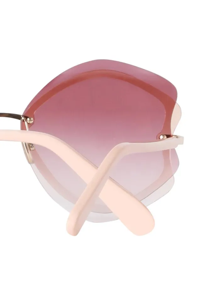 Women Sunglasses Zimmermann Zimmermann Gleam Oversize Rose