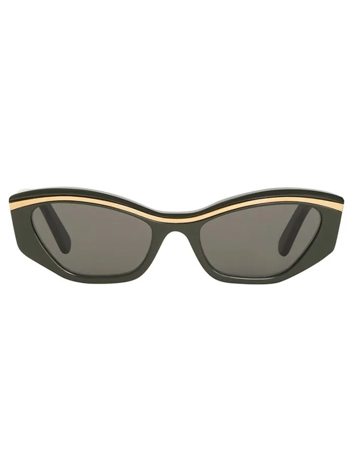 Women Sunglasses Zimmermann Zimmermann Lyrical Cat Eye Khaki