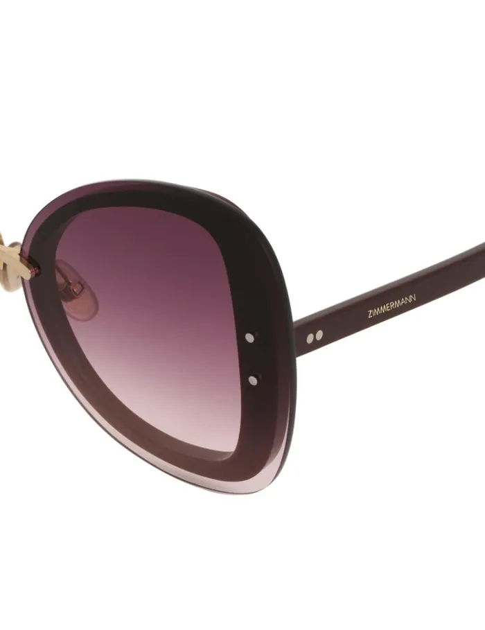 Women Sunglasses Zimmermann Zimmermann Sensory Butterfly Aubergine