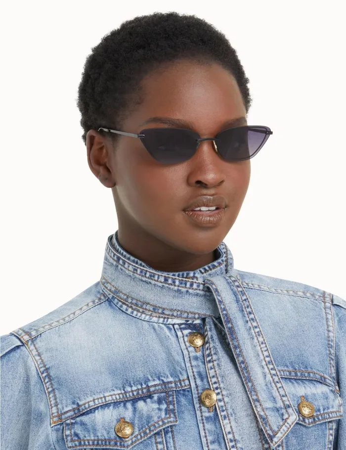 Women Sunglasses Zimmermann Zimmermann Uptempo Cat Eye Black