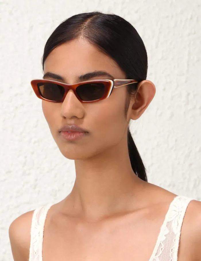 Women Sunglasses Zimmermann Zimmermann Uptempo Cat Eye Havana